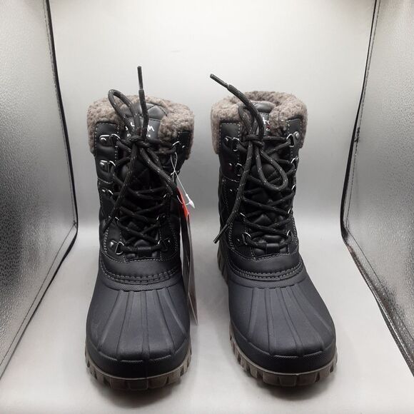 Storm By Cougar Carlisle Carlisle Boots Women's 8W Black/Grey Lace-up 5 - Picture 2 of 7